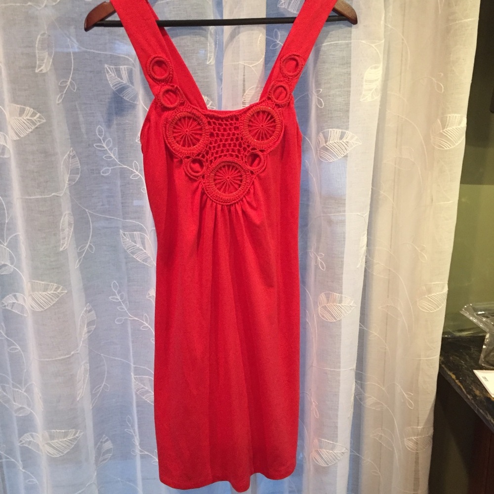 L8ter coral sundress size small