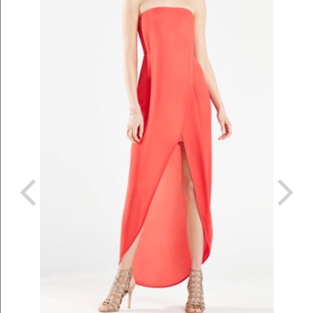 NEW BCBG MAXAZRIA Jesse Draped Strapless Gown