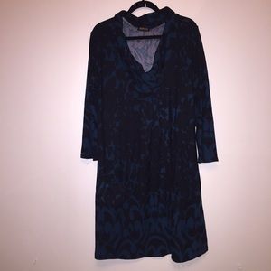 Green and Black Dress with Pockets