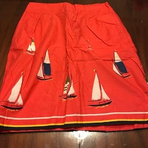 Flowy sailboat skirt
