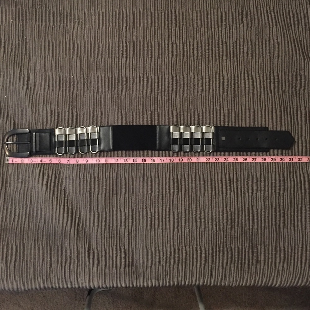 Armani Exchange 3-Tone Elastic Belt