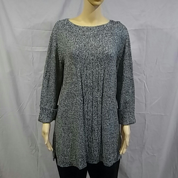 Style & Co Marled Long Sleeve Tunic Pullover - Picture 1 of 4