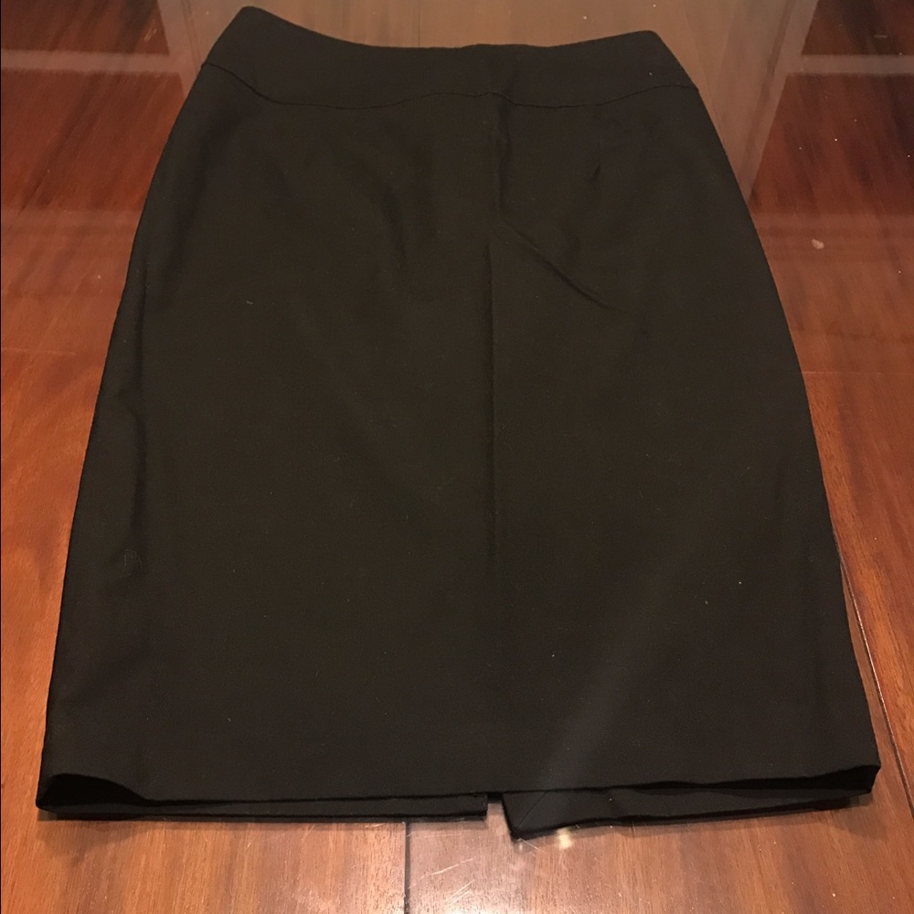 Classic black pencil skirt