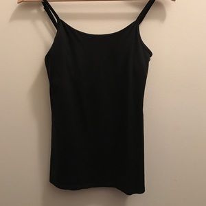 Plain black tank top