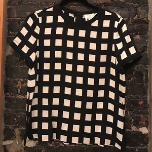 Kate Spade Black/White Blouse