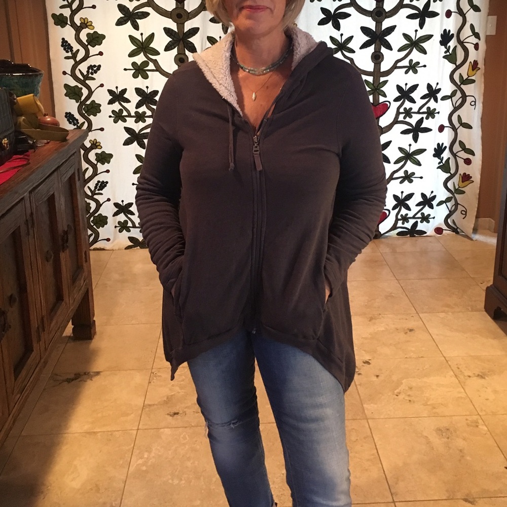 Anthropologie zip up sweatshirt