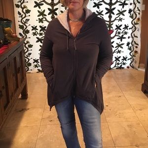 Anthropologie zip up sweatshirt