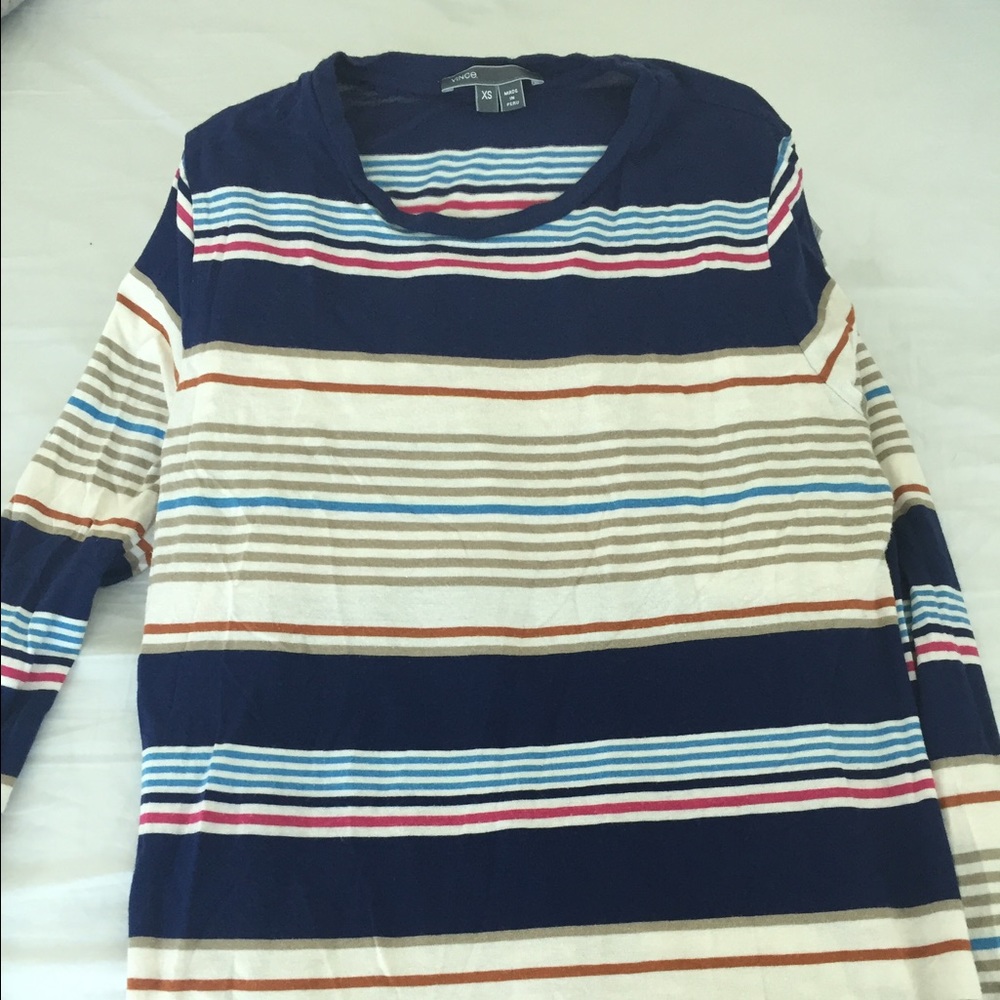 Vince striped long sleeve T