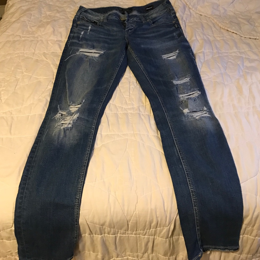 Silver jeans
