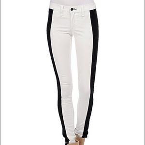Rag&Bone White Jeans Stripe (Tuxedo Skinnies)