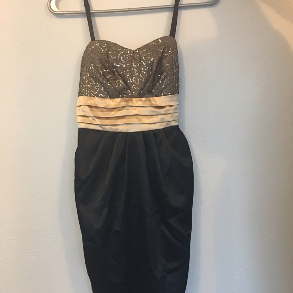 Black dress w/ gold top
