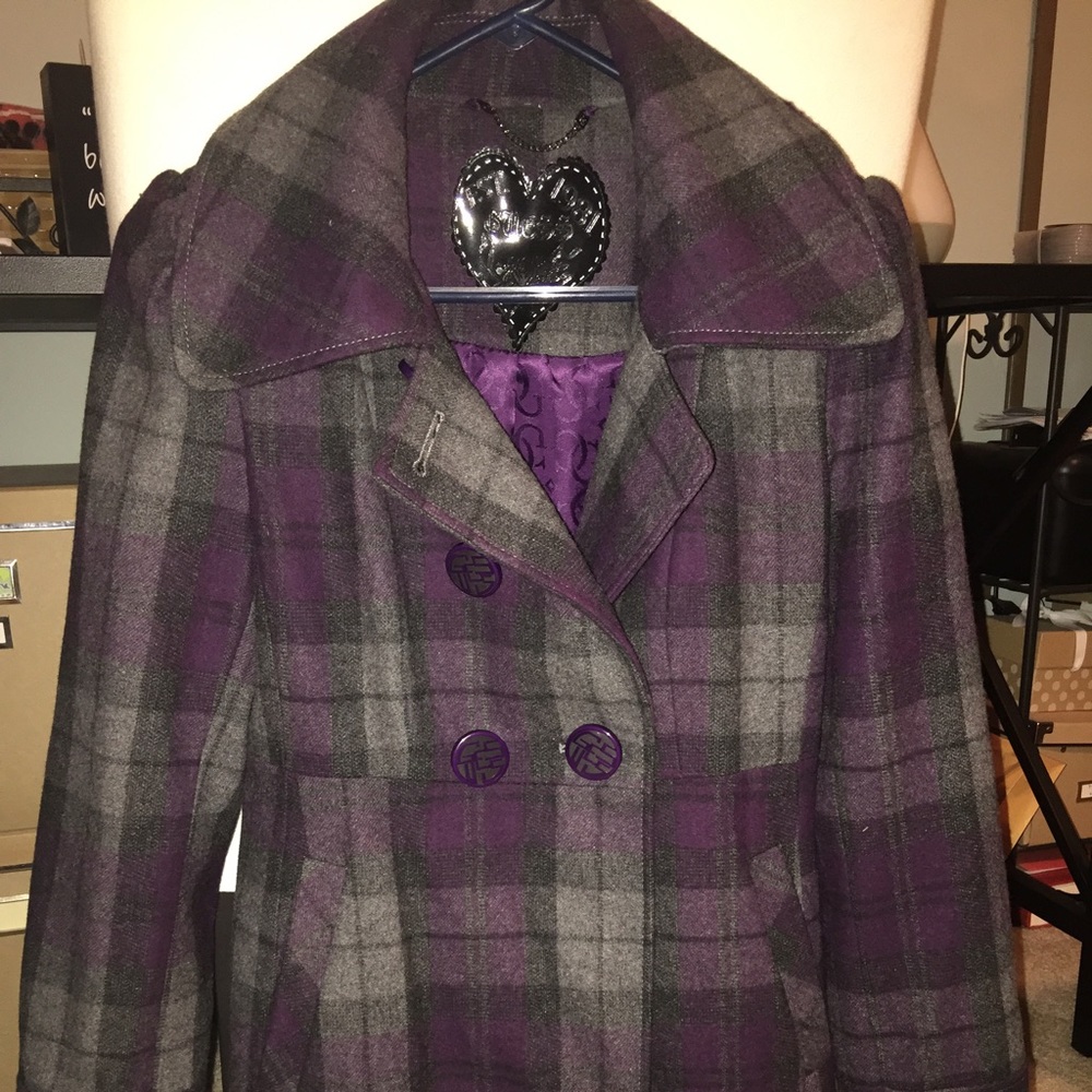 Guess peacoat gray/purple button down