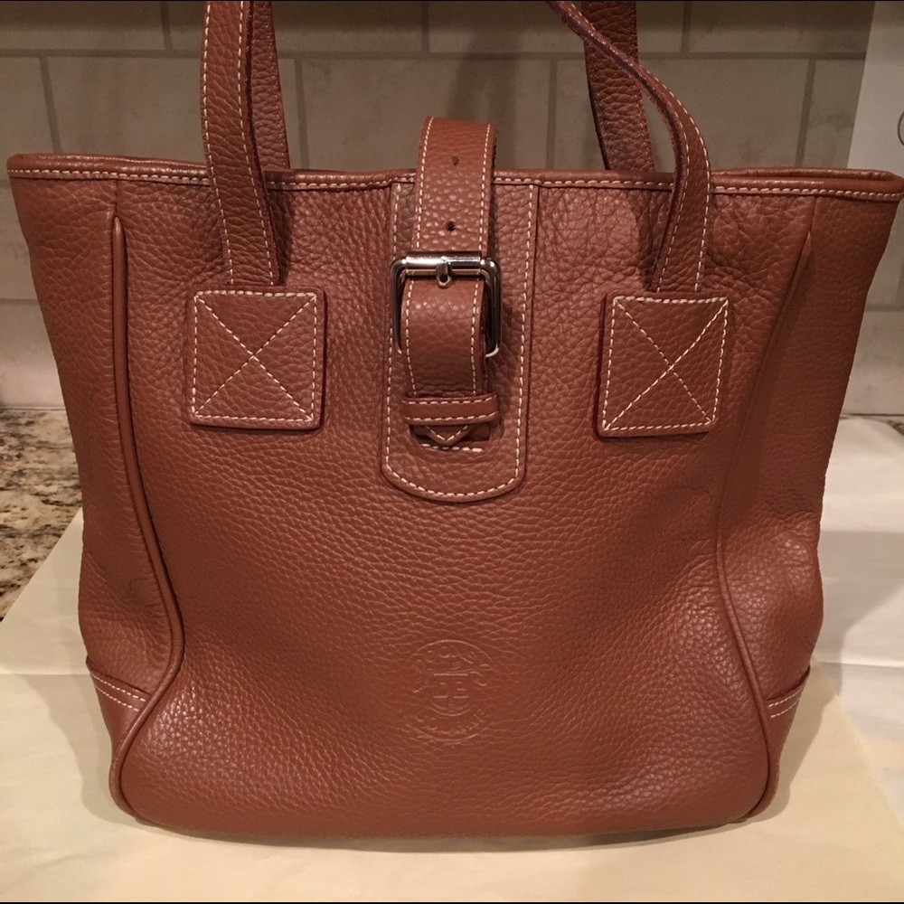 Used, Dooney & Bourke, brown leather purse.