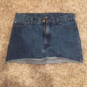 Free People Denim Mini Skirt