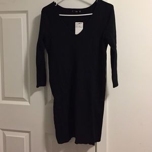 #Available till Friday# black basic knitwear dress