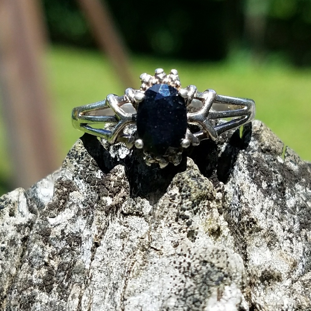 Sapphire Solitaire Ring