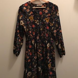 Long sleeve floral maxi