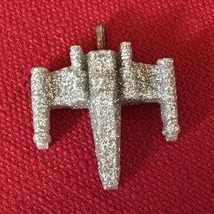 Star Wars glitter xwing fighter pendant