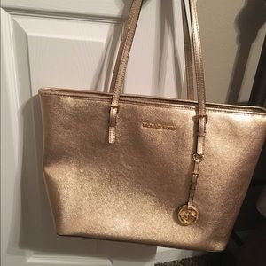 MK gold, medium tote.