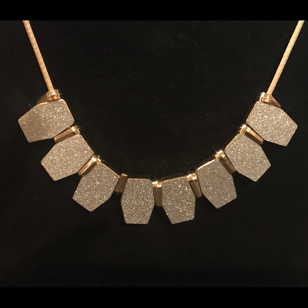 NWOT Gold & Silver Tone Statement Necklace