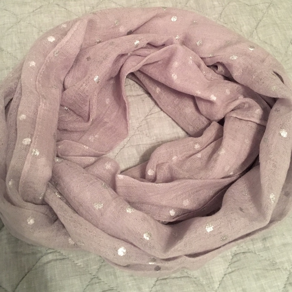 Aerie Metallic Polka Dot Infinity Scarf