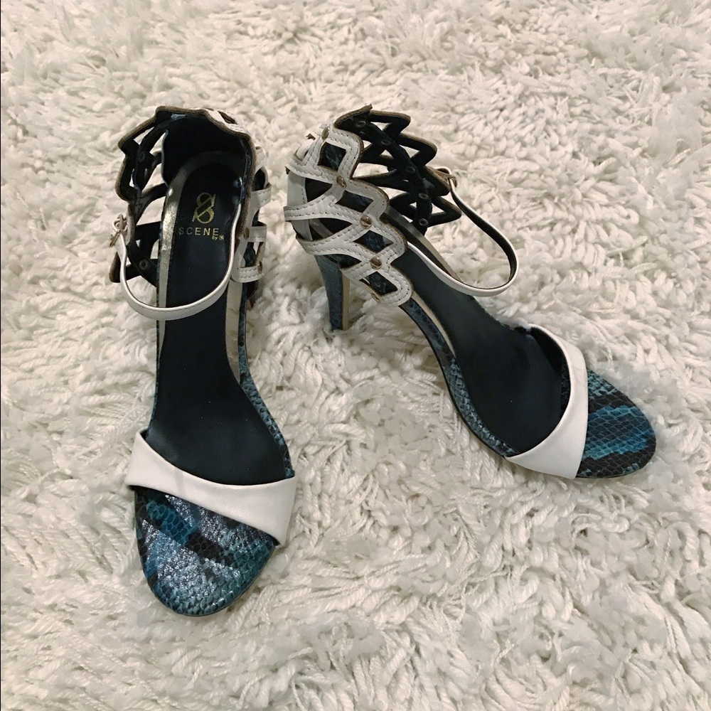 White Heeled Sandals