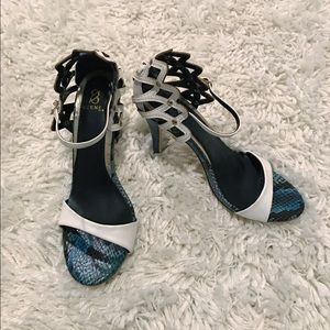 White Heeled Sandals