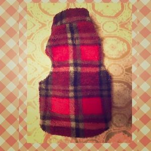 Small dog plaid sweater