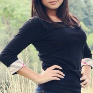 Black Burberry Brit Top