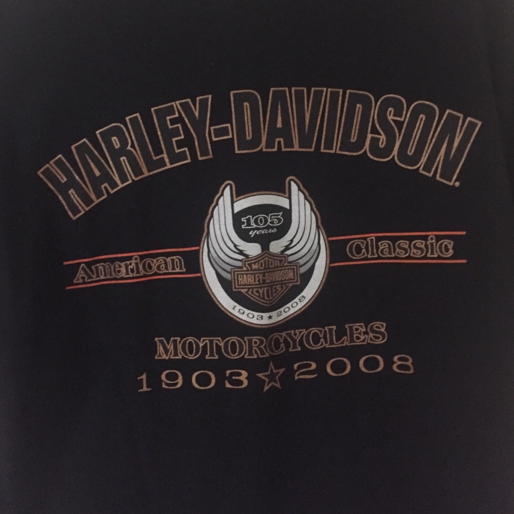Harley Davidson 105 years t shirt