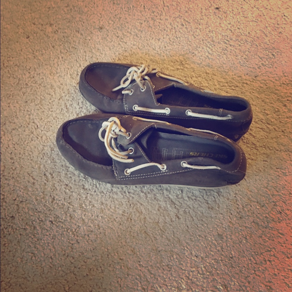 Sketchers boat shoes men's 9.5