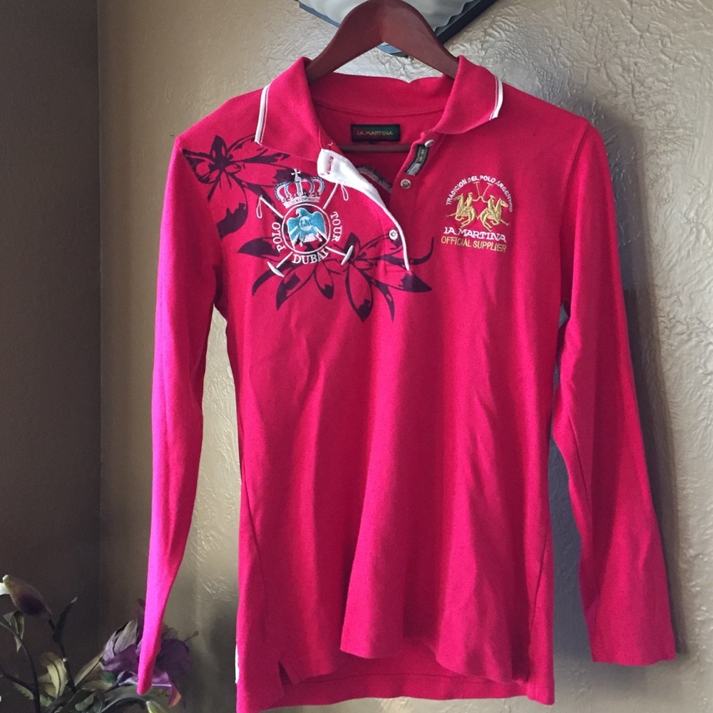 Long sleeve polo shirt