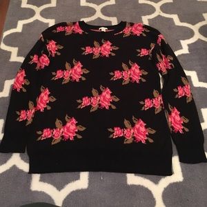 Cozy floral sweater