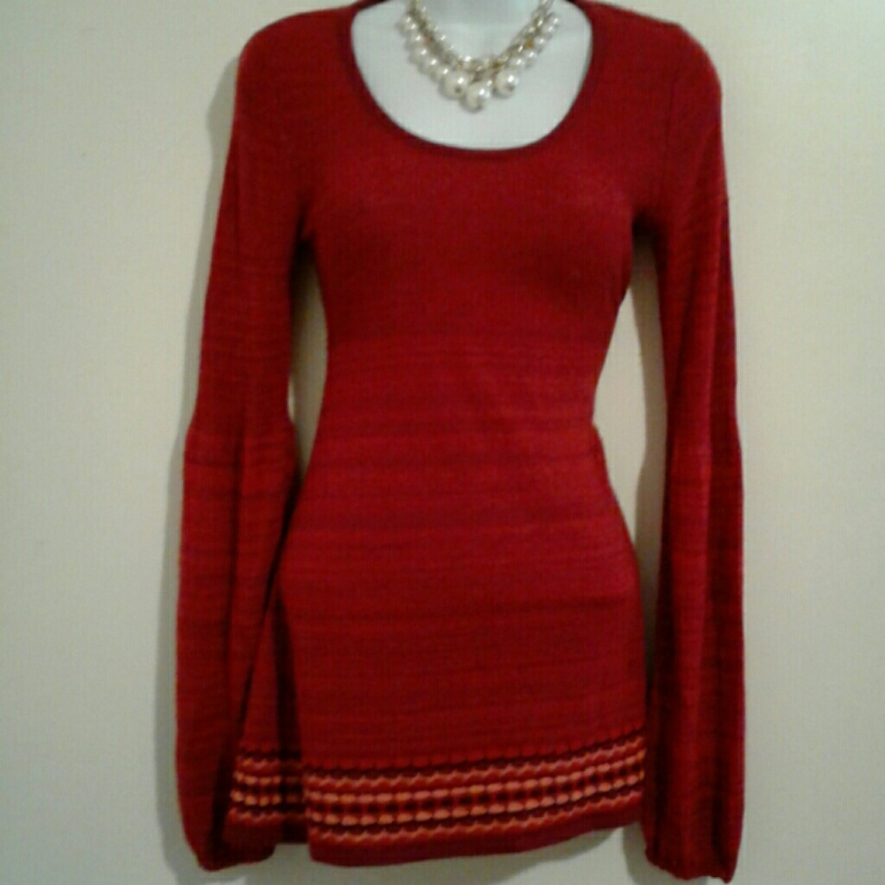 FIRM 💲 Wine Red textured Baby Doll Mini Dress