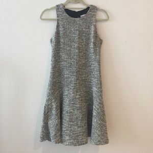 Sleeveless tweed dress