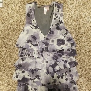Sweet pea ruffle tank