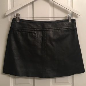 BCBG Maxazria Leather Skirt - Black Size 2