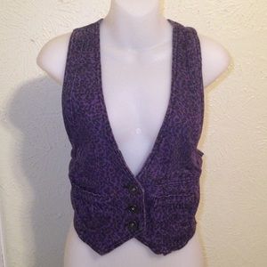 Miley Cyrus/Max Azria Leopard Print Vest