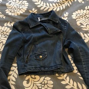 Free People cropped denim jacket