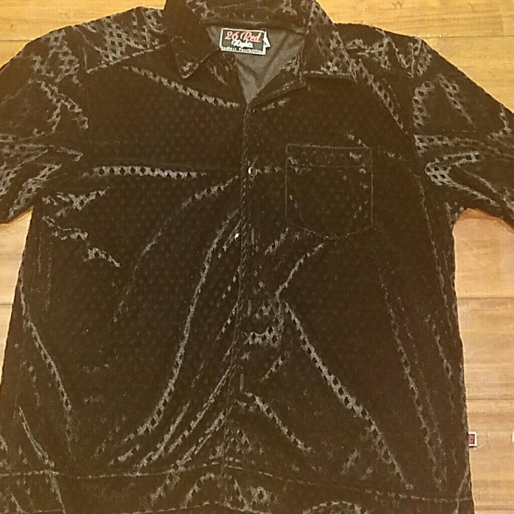 Rock n roll velvety men's button down