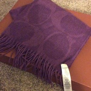 Purple Coach Scarf