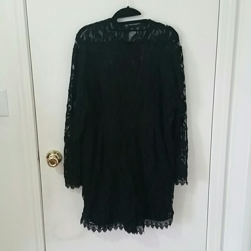Black lace romper