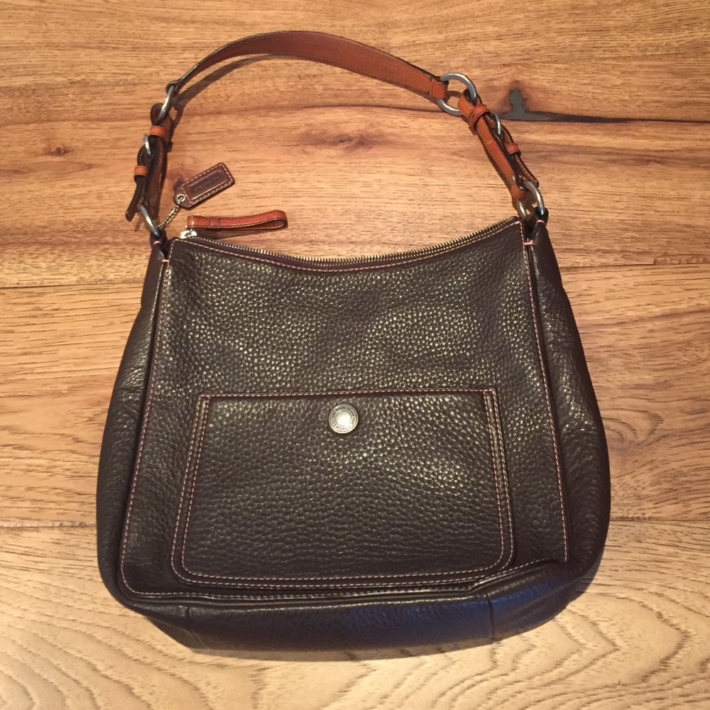 Chocolate Brown Coach Shoulder Bag