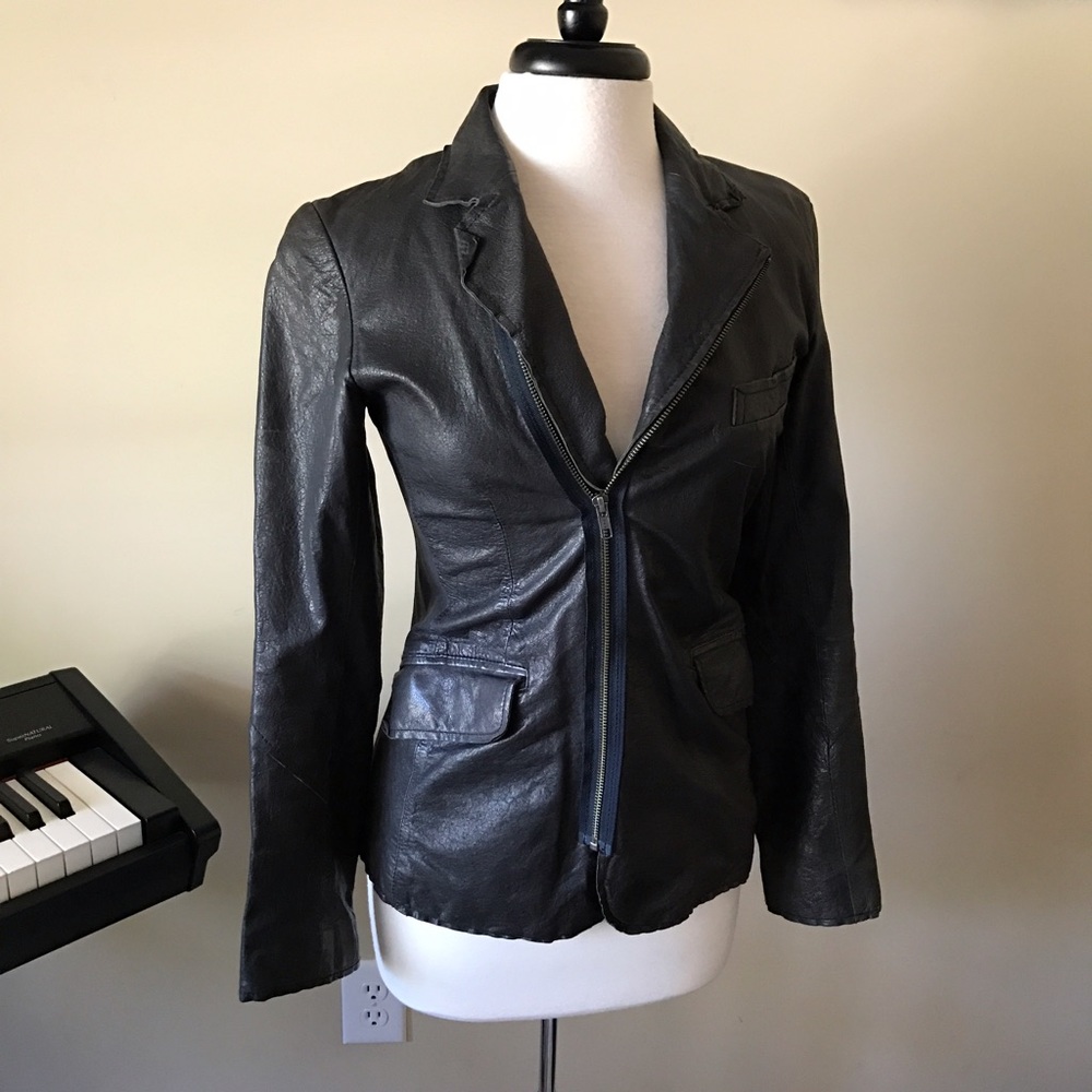 Burning Torch - super soft leather Moto Jacket