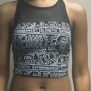Keith Haring F21 Crop Top