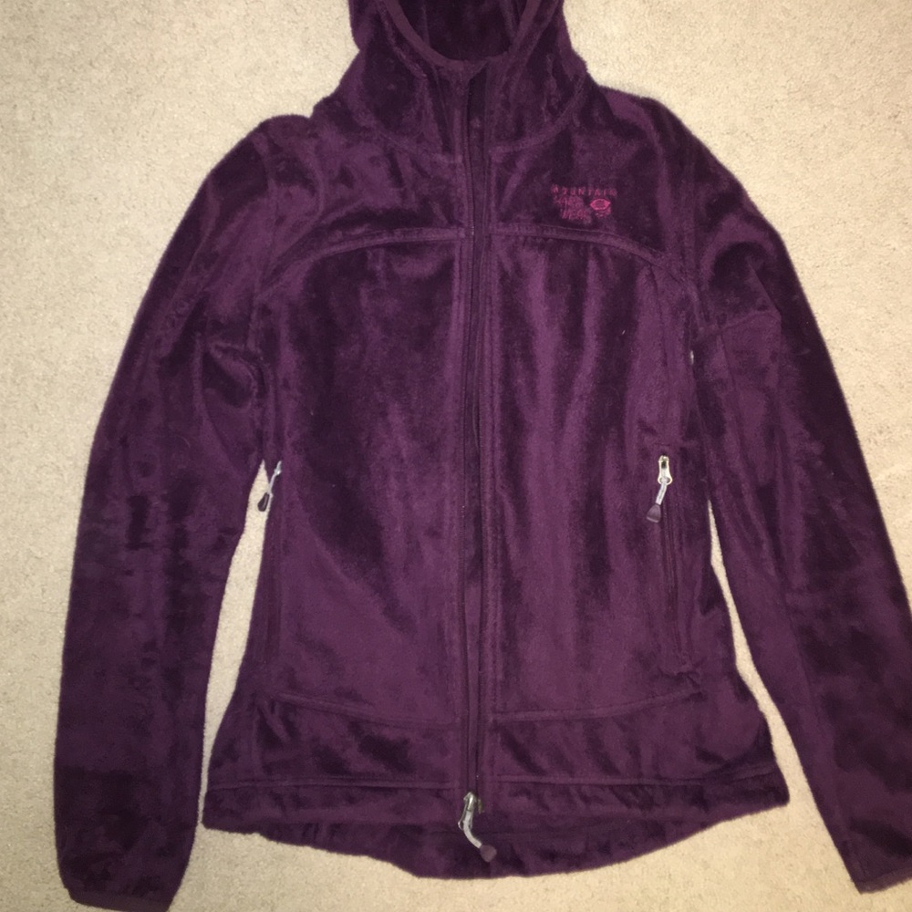 Purple furry Mountain Hardware jacket/sweatshirt