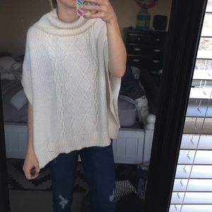 Knit poncho