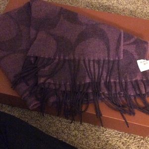 Coach Purple Winter Scarf