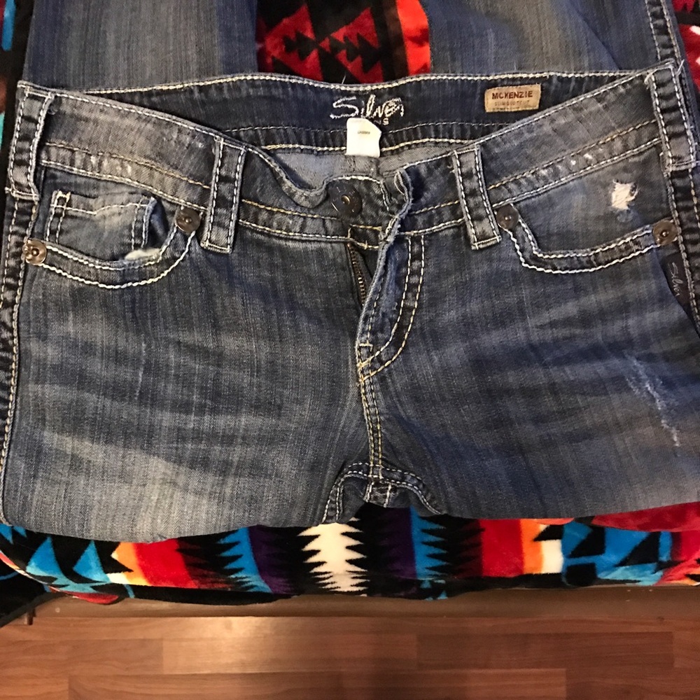 Silver jeans