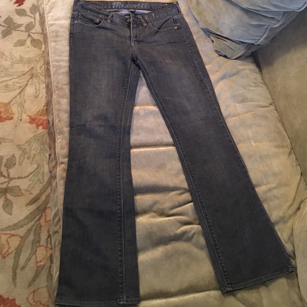 Madewell faded black jeans boot cut